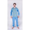 GABRIEL pánské pyžamo, výstřih V, náplet 6