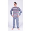 BRIAN pánské pyžamo NV, výstřih U, bez n 4