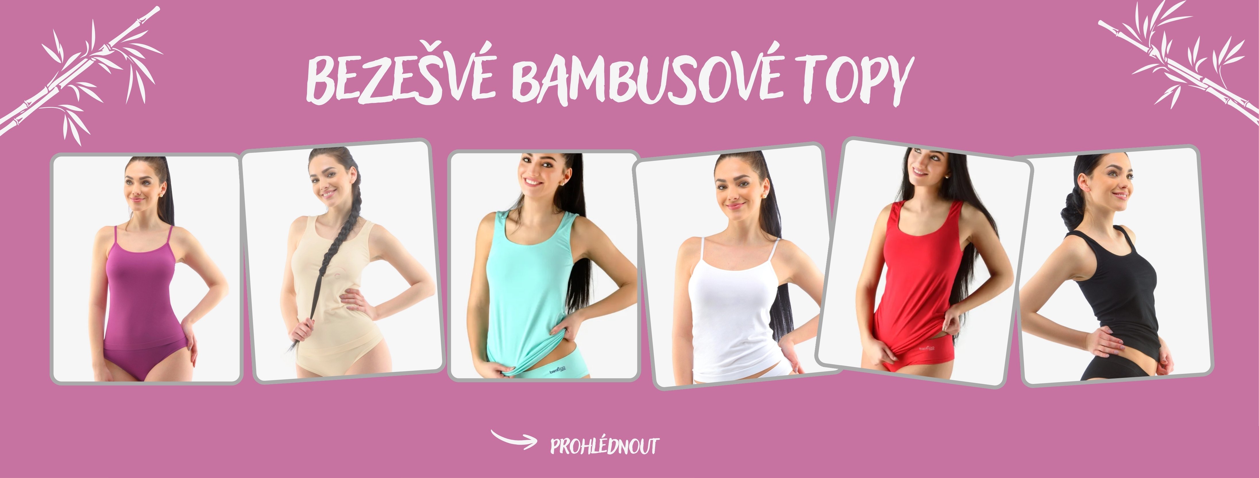 Bezešvé bambusové topy