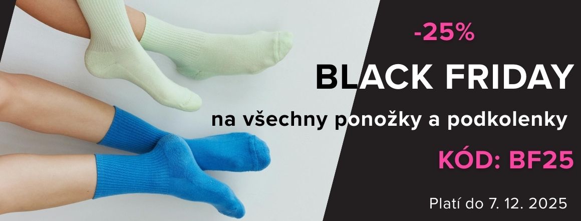 black friday na ponožky - 25%