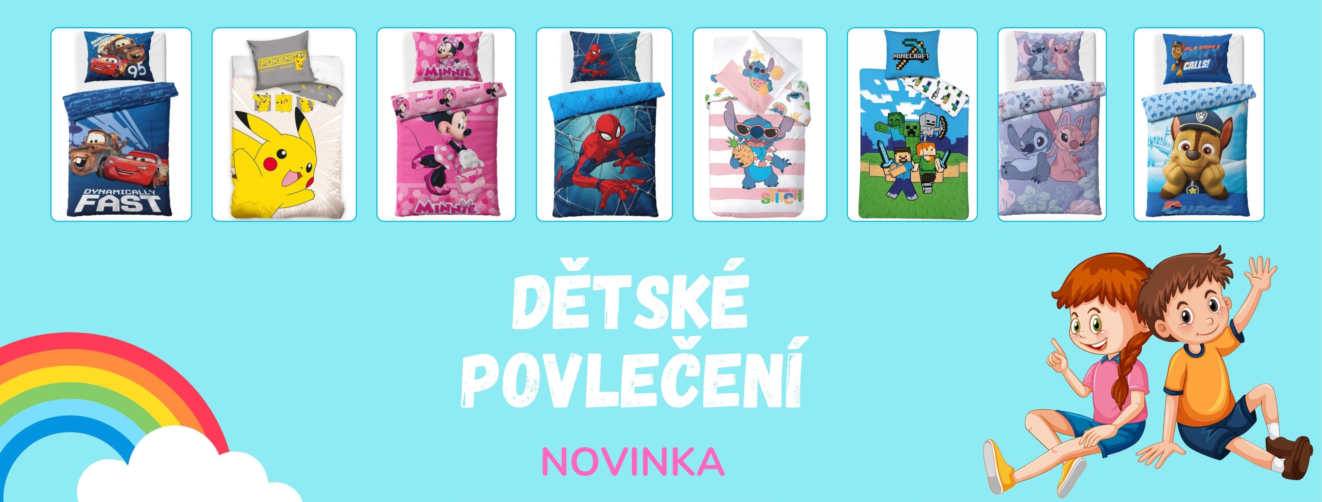 Dětské povlečení - nově v nabídce