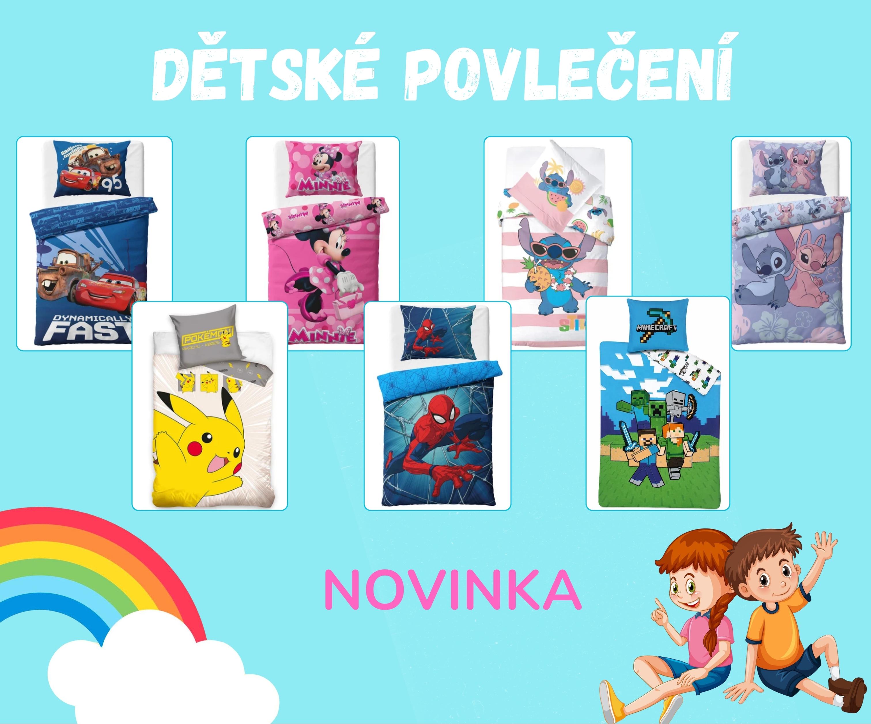Dětské povlečení - nově v nabídce