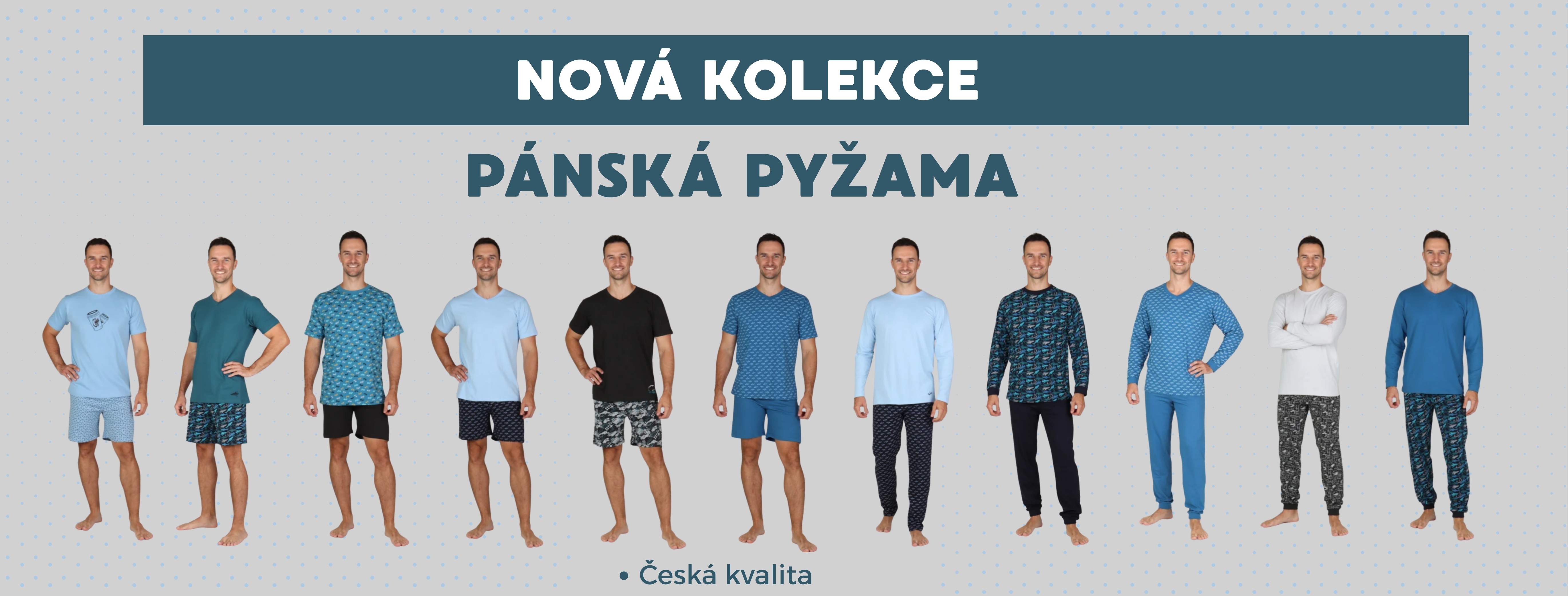 Nová kolekce pánských pyžam