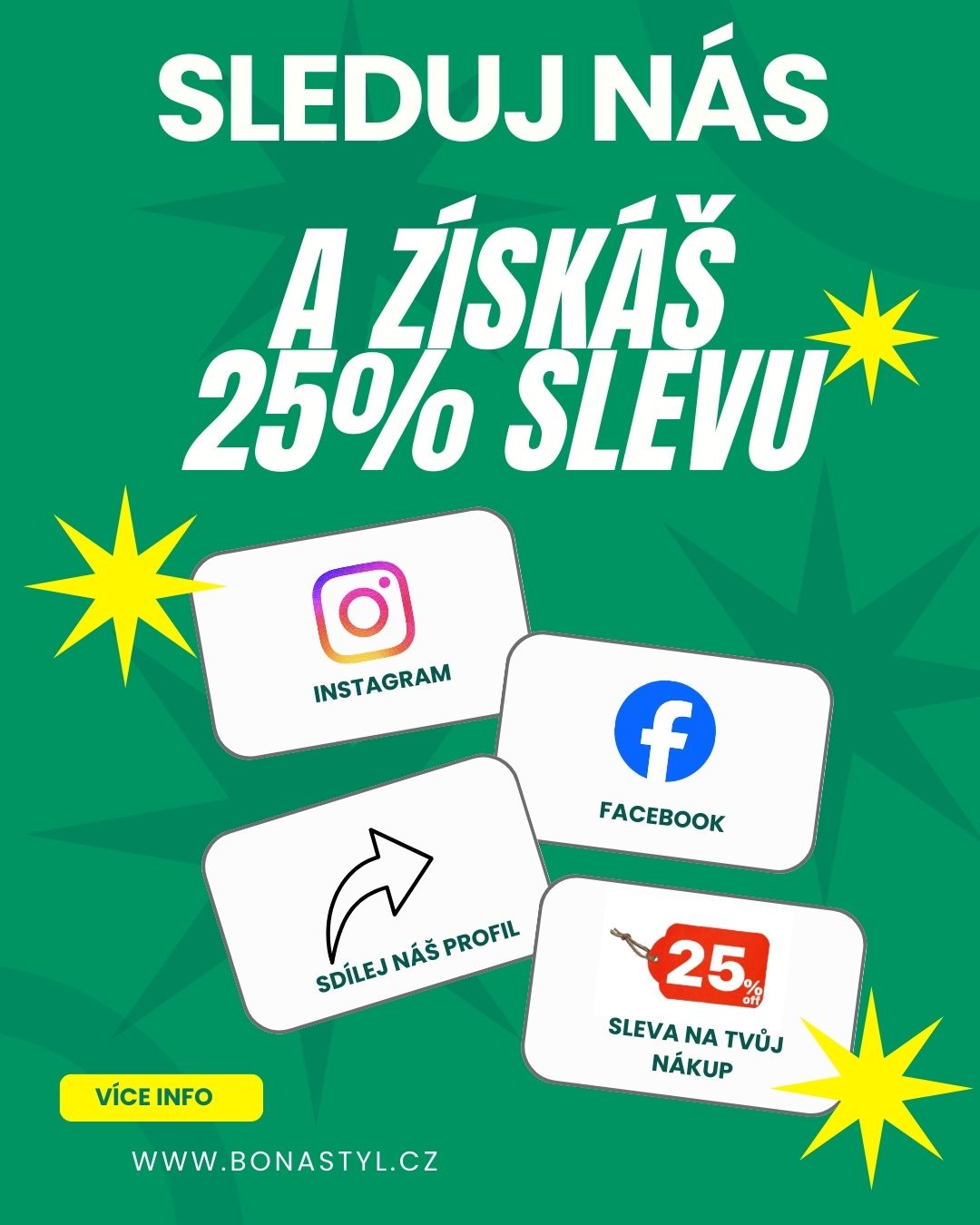 Přidej se k nám a dostaneš 25% slevu!