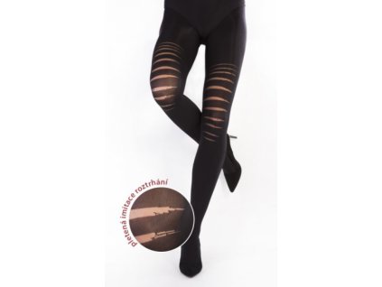 REBELIA vzorované punčochové kalhoty