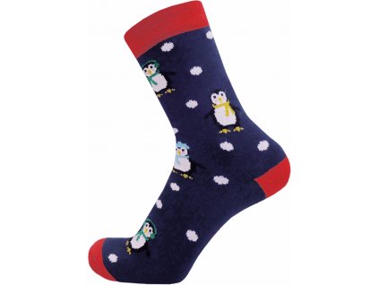 PINGUIN veselé vánoční ponožky