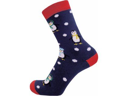 PINGUIN veselé vánoční ponožky