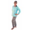 SÁRA dámské dlouhé froté pyžamo