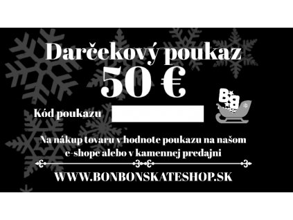 Darčekový poukaz v hodnote 50 eur