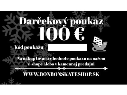 Darčekový poukaz v hodnote 100 eur