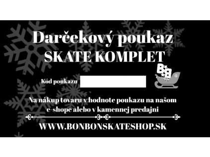 Darčekový poukaz SKATE KOMPLET
