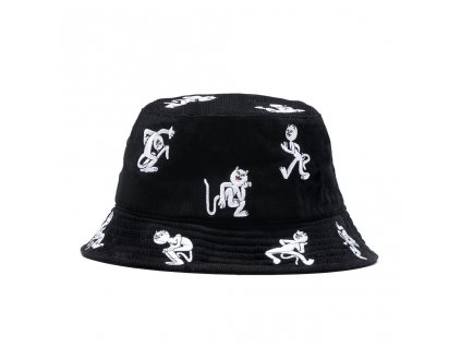 RIPNDIP klobúk Dance Party Embroidered Bucket - black
