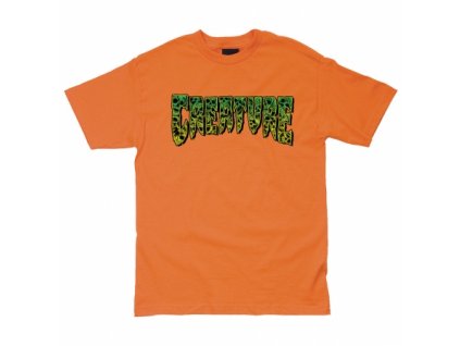 CREATURE tričko Catacomb S/S Regular T - Shirt Mens Creature - ORANGE