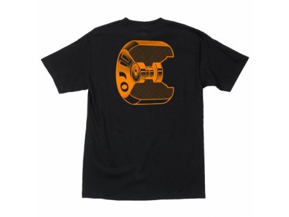 OJ 'S tričko Wheel Spec S/S Regular T -  Shirt Mens Oj - BLACK