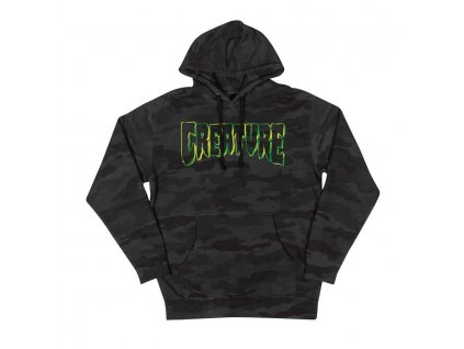 CREATURE mikina Creature Logo P/O Hoodded Heavyweight Sweatshirt - CAMO