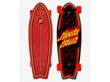 Santa Cruz cruiser Flame Dot 8.8in x 27.7in Cruzer Shark - Flame