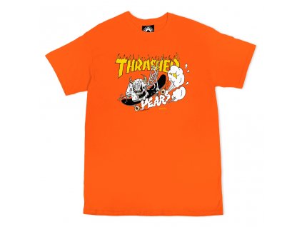 Thrasher tričko 40 Years Neckface S/S - Orange