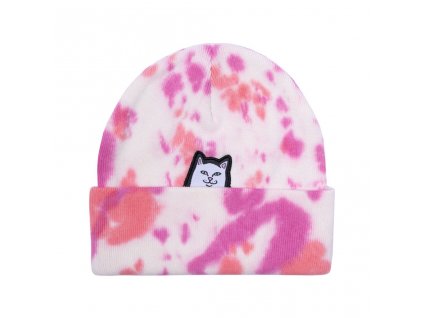 RIPNDIP čiapka Lord Nermal Beanie - Pink Tie Dye