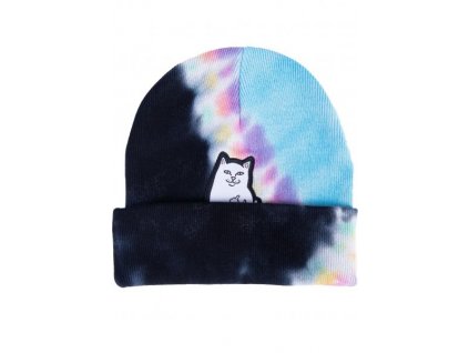 RIPNDIP čiapka Lord Nermal Beanie - Black, Blue & Pink Tie Dye