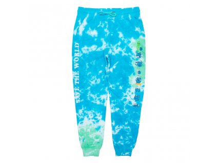 RIPNDIP tepláky Save the World Embroidered Art Sweat Pants - Aqua / Green