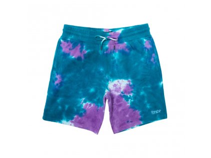 RIPNDIP kraťasy Peeking Nermal Sweatshorts- Teal / Lavender Tie Dye