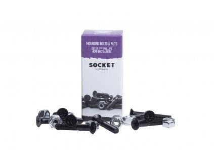 SOCKET šrubky Socket 1 1/4  black - krížové
