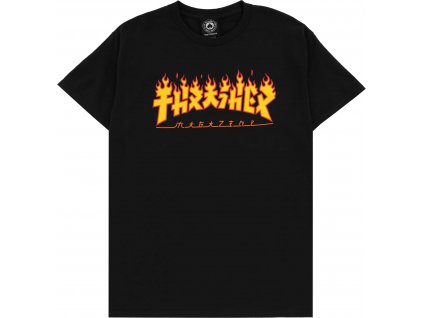 Thrasher tričko GODZILLA FLAME - Black