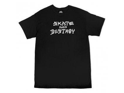 Thrasher tričko SKATE AND DESTROY - Black