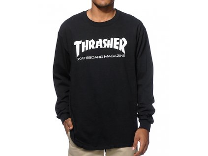 Thrasher tričko MAG longsleeve black