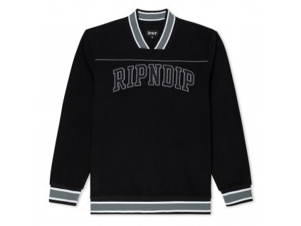 Ripndip mikina TEAM SPIRIT POLAR FLEECE CREWNECK (BLACK)