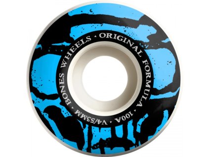 BONES kolieska Mummy Skulls WIDE 100a V4- BLUE