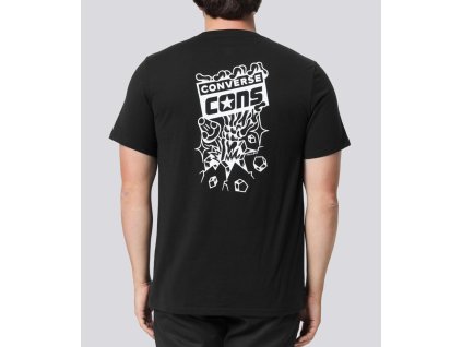 Converse tričko Skull & Shrom Art Tee - Black