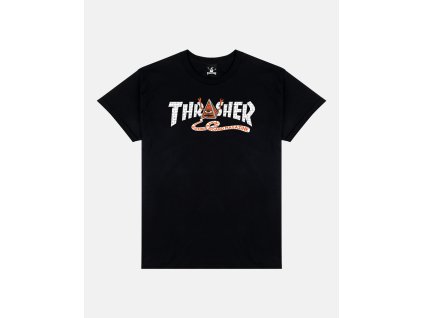 THRASHER X TOYMACHINE PYRAMID TSHIRT BLACK
