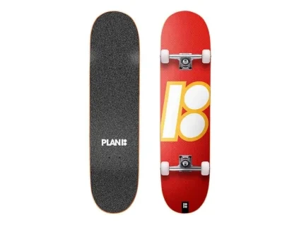 plan b slanted og red 7.75x31.6 skateboard
