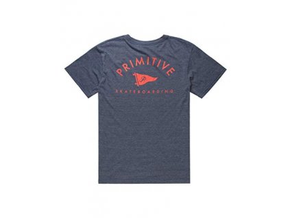 Primitive tričko ARCH PENNANT L/W TEE Navy Heather