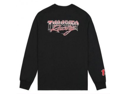 Thrasher tričko RACING L/S- black