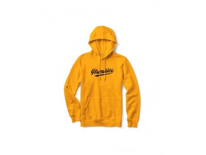 Primitive mikina LUKE SCRIPT HOOD- gold