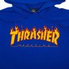 Thrasher mikina Flame hood - Royal blue
