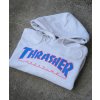 Thrasher mikina Outlined hood - Ash Grey