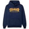 Thrasher mikina Fire Logo Hood - Navy