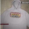 Thrasher mikina Krak Skulls Hood - Grey