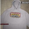 Thrasher mikina Krak Skulls Hood - Grey