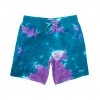 RIPNDIP kraťasy Peeking Nermal Sweatshorts- Teal / Lavender Tie Dye