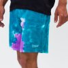 RIPNDIP kraťasy Peeking Nermal Sweatshorts- Teal / Lavender Tie Dye