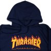Thrasher mikina Flame hood - Navy