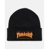 FLAME PATCH BEANIE BLACK 1