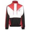 Pink Dolphin bunda BOLD TRACK HALF ZIP- black/red