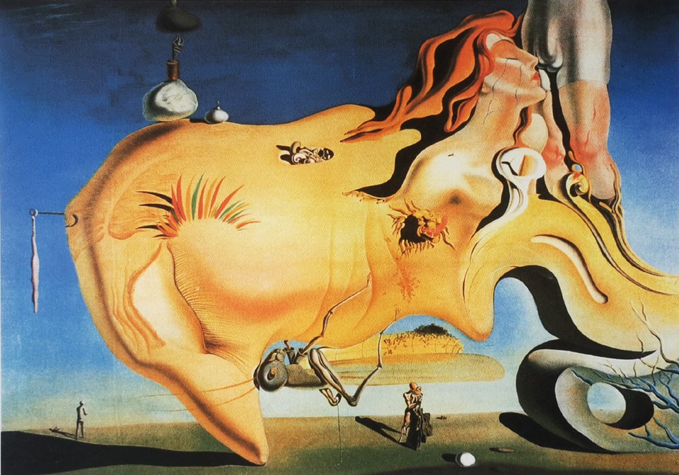 Nejznámější obrazy Salvadora Dalí - Velký masturbátor, 1929