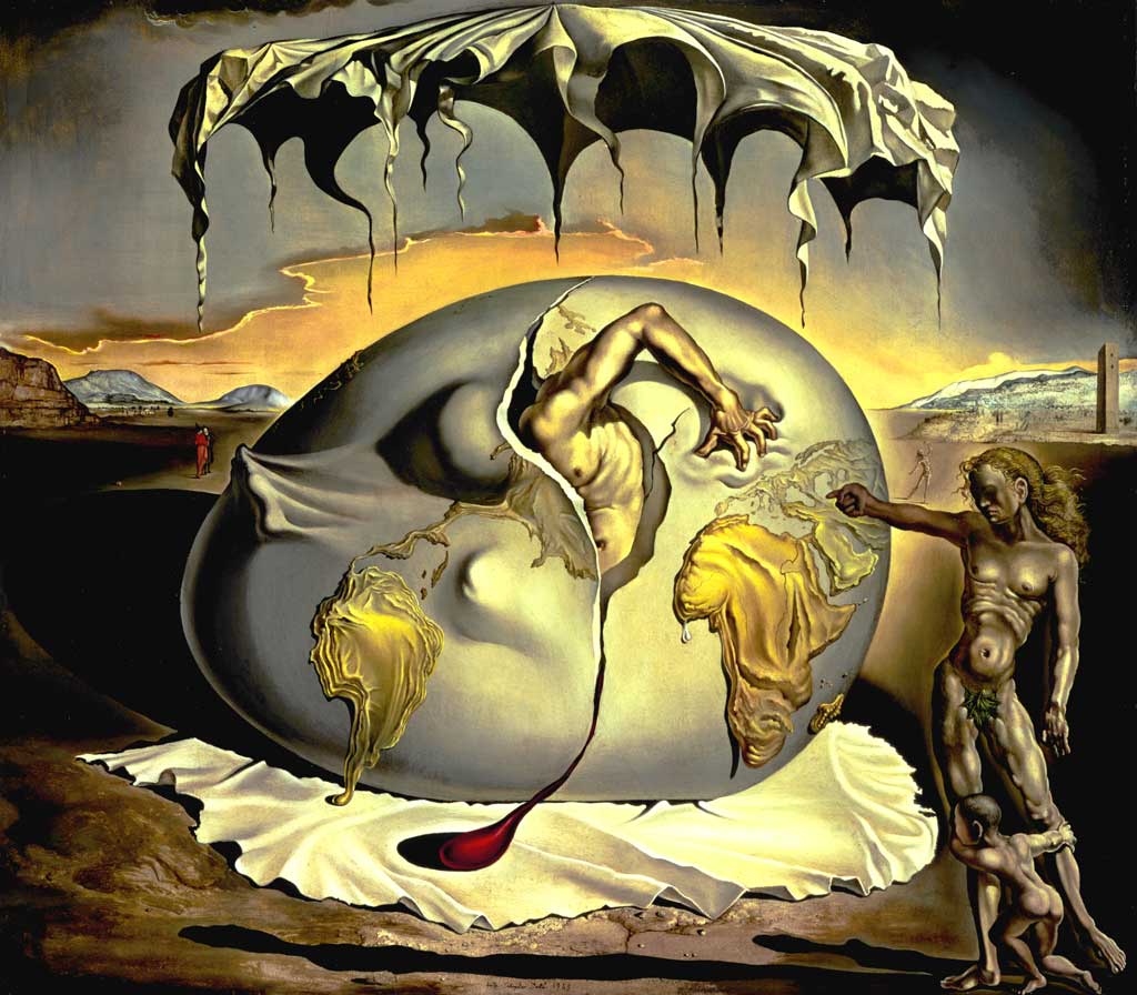 Obraz Salvadora Dalí, který reflektuje dění během 2. světové války