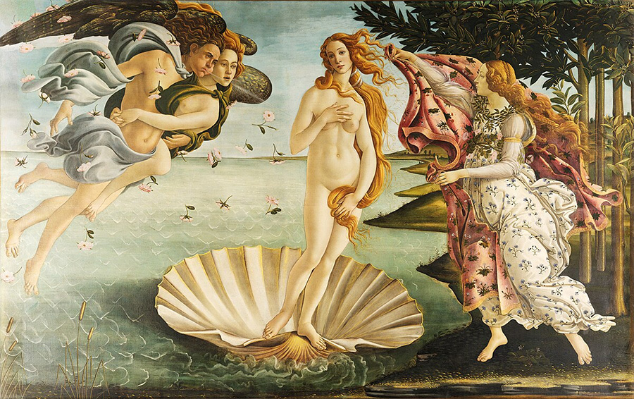 Zrození Venuše – Sandro Botticelli (Slavné obrazy světa)